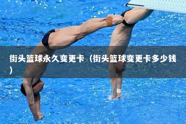 街头篮球永久变更卡（街头篮球变更卡多少钱）