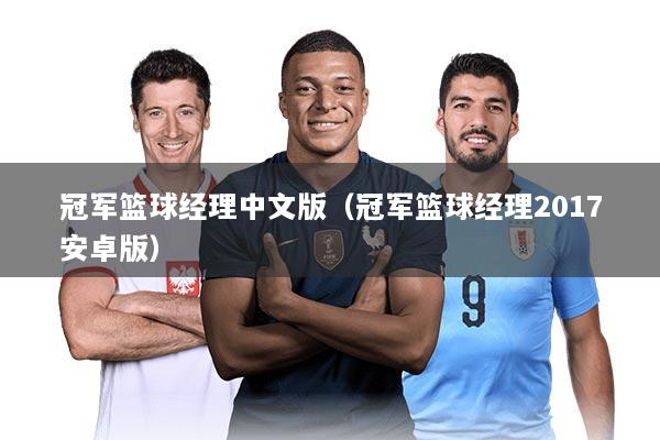 冠军篮球经理中文版(冠军篮球经理2017安卓版)